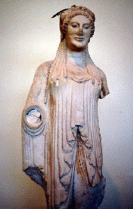 Esc, VI aC., Kor, M. de la Acrpolis, Atenas, Grecia, Segunda Mitad del Siglo