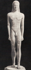 Esc, VI aC.,  Kuros de Milo, Estilo Jnico, Grecia