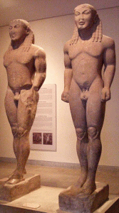 Esc, VII aC., Grupo de Cleobis y Bitn, Museo de Delfos, Grecia, 600 aC.