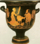 Cermica, IV aC., Crtera, Vendedor de Pescado, M. F. C. Mandralisca, Cefal, Palermo, Sicilia, Italia, 380-370