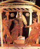 Cermica, V aC., Ayax y Casandra, Figuras Rojas, M. Nacional, Npoles, Italia, 450