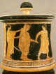 Cermica, V aC., Pintor de la Boda, Pyxis,  Cortejo Nupcial, M. Louvre, Pars, Francia, 470-460