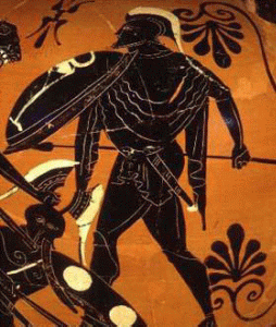 Cermica, VI aC, Ares en Combate