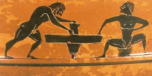 Cermica, VI aC., Kylix, Cermista, Badisches Landesmuiseum Karlsuhrhe, Alemania, 550