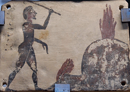 Cermica, VI aC., Alfarero en su Horno, Etapa Preclsica, M. del Louvre, Pars, Francia, 575-550