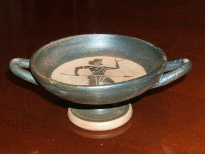 Cermica, VI aC., Vaso de Vino, Dionisiaco, Influjo Oriental
