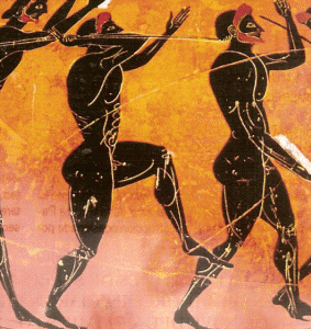 Cermica, VI aC., Atletas en los Juegos Olmpicos