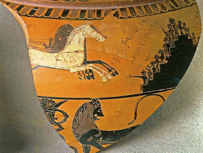 Cermica, VI aC., Sfilos, Juegos Fnebres, Farsalia, M. Arqueolgico Nacional, Atenas, 580-570