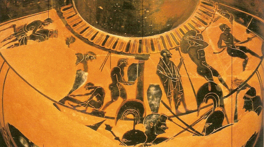 Cermica, VI aC., Taller de Cermica, Antikensammlung, Munich, Alemania, 510