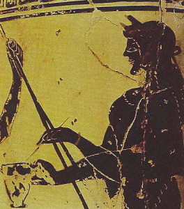 Cermica, Vi aC., La maga Circe Conversa con la Conversora en Cerdos de los Compaeros de Ulises