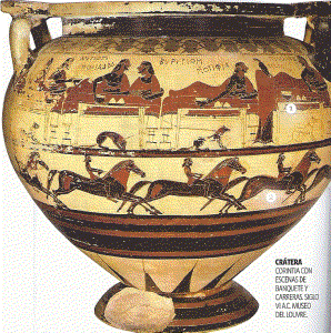 Cermica, VI aC., Escenas Diversas. M. del Louvre, Pars, 600