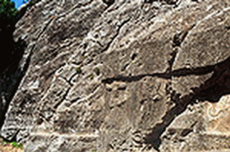 Esc, XIII-VIII aC.Hititas,  Frisos con relieves de divinidades, Yazilkaya