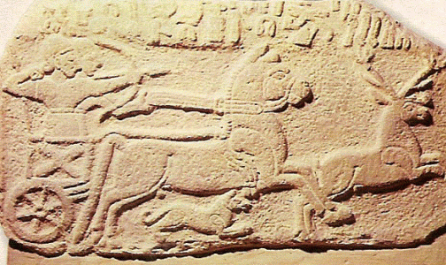 Esc, IX aC., Hititas, Escena de Caza, Relieve