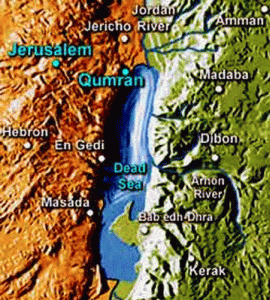 Art Localizacin de Qumrn, Israel, Mapa