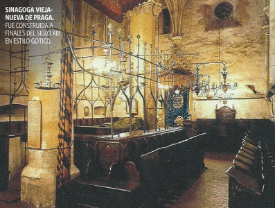 Arq, XIII, Sinagoga Vieja,-Nueva de Praga Gotico finales del Siglo-