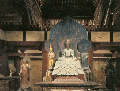 Esc, VII, Tori, Triada de Shaka, Bronce Dorado, Nara, Hoeyuji Kondo, 623