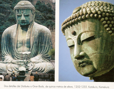 Esc, XIII, Daibutsu o Gran Buda, Detalles,  Kotoku-n, Kamakura, Japn 1252-1255