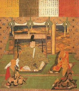 Pin, XIV, Kanjo, Cuatro hombres divinizados, seda, Todaiji, Nara, Japn