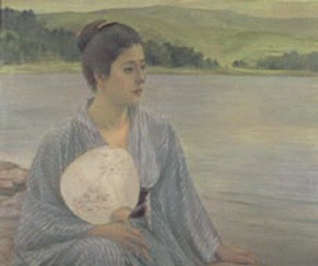 Pin, XIX, Kuroda Seiki, La orilla del lago, 1897