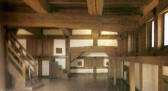 Arq, XVII, Himeji, castillo, interior, torren principal, cuarta planta, Hyogo, 1608 