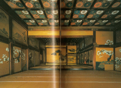 Arq, XVII, Kano Tan yu, corredores, estancia de Kuroshoin, Nijojo, Kioto, 1626