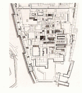 Arq, XVII, Palacio principal, Castillo de Edo, plano