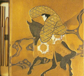 Cermica, XVII-XIX, Ogata Korin, Caja para escritura -laca, oro, plata, plomo-, M. Gotoh, Tokio