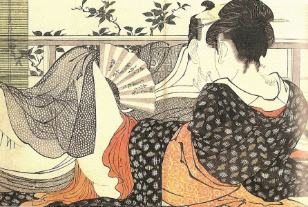 Pin, XVIII, Kitagawa Utamaro, Poema de la almohada, xilografa, Victoria and Albert Museum, London