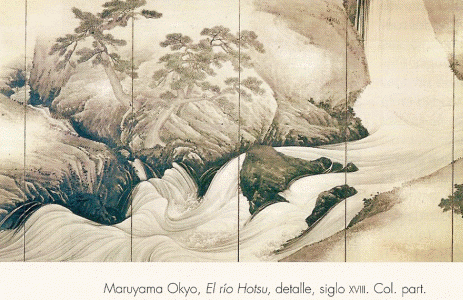 Pin, XVIII, Maruyama Okyo, El ro Hotsu, detalle, Col. particular