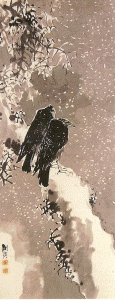 Pin, XVIII, Yosa Buson, Cuervos, papel, M. de Kitamura, 177