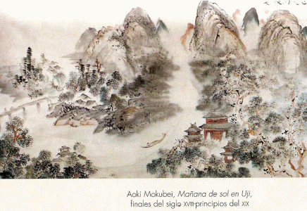 Pin, XVIII-XIX, Aoki Mokubei, Maana de sol en Uji