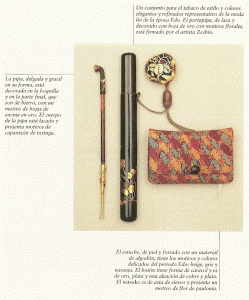 Vestimenta-Accesorios, XIX, Shibata Zeshin, Conjunto para tabaco, Metropolitan Museum of Art, N. York