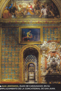 Pin, XVII Caravaggio, San Jernimo, leo, Catedral de San Juan, La Valetta, Malta