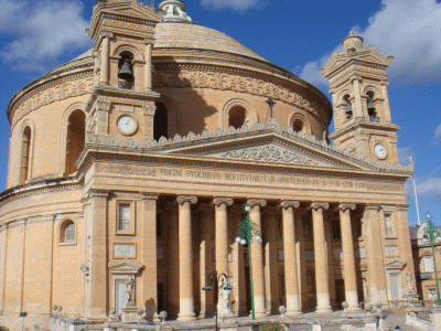 Arq, XIX, Iglesia, Mosta, Exterior, Malta