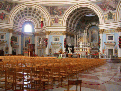 Arq, XIX, Iglesia, Interior, Mosta, Malta