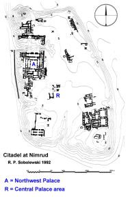 Arq, ciudadela de Nimrud, planta