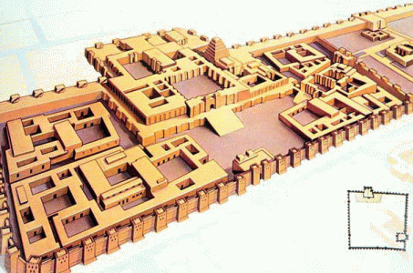 Arq, VIII aC., Ciudadela de Khorsabad, ilustracin
