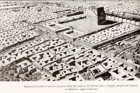 Arq, VI aC., Templo de Marduk, ilustracin, Babilonia