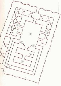 Ara. XIX aC., Templo de Enki, planta, Imperio Neosumerio