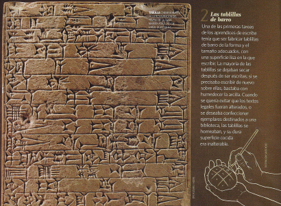 Escritura cuneiforme, XIX aC., Tablilla conmemorativa, Restauracin de la diosa Ninimpa por el rey de Larsa