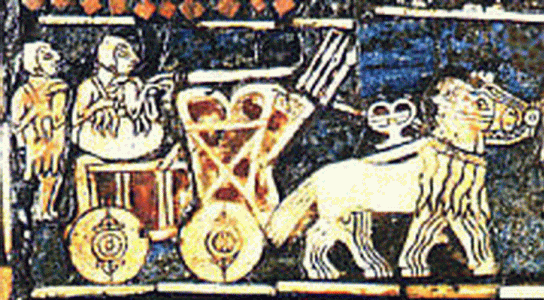 Mosaico,XXIX-XXIV, Estandarte de Ur, marfil y lalislzuli 2900-2350
