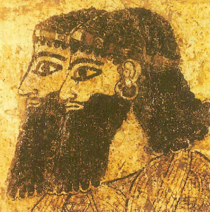 Pin, VIII aC., Pintura del Palacio  Til Barsip, Asiria, M. Arqueolgico Nacional, Alepo, Irak
