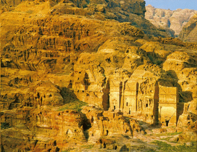 Arq, I aC., Tumbas trogloditas, Nabateos, Petra, Jordania