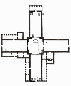 Arq, IV, Baptisterio de San Bbilas, Antioqua, Planta, Turqua