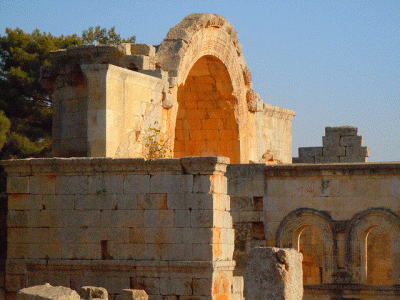 Arq, V, Baslica de San Simen el Estilita o Kal at Simn, Interior, Siria, 350-459