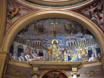Mosaico, IV, Abside, interior, Baslica de Santa Pudenciana, Roma