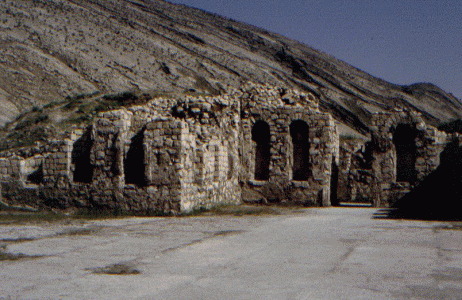 Arq, III, Palacio de Bichapur, Vista exterior, ruinas, Persia sasnida