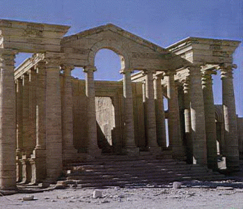 Arq, III aC-III dC., Templo de la ciudad de Hatra, acceso, Partos, Irn, 247 aC.-226 dC.
