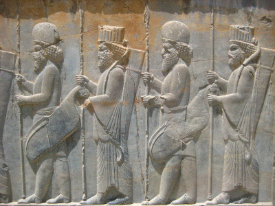 Esc, VI aC., Soldados, Apadana, Perspolis, Daro I, 509