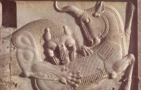 Esc, VI-V aC., Combate len- toro, Perspolis